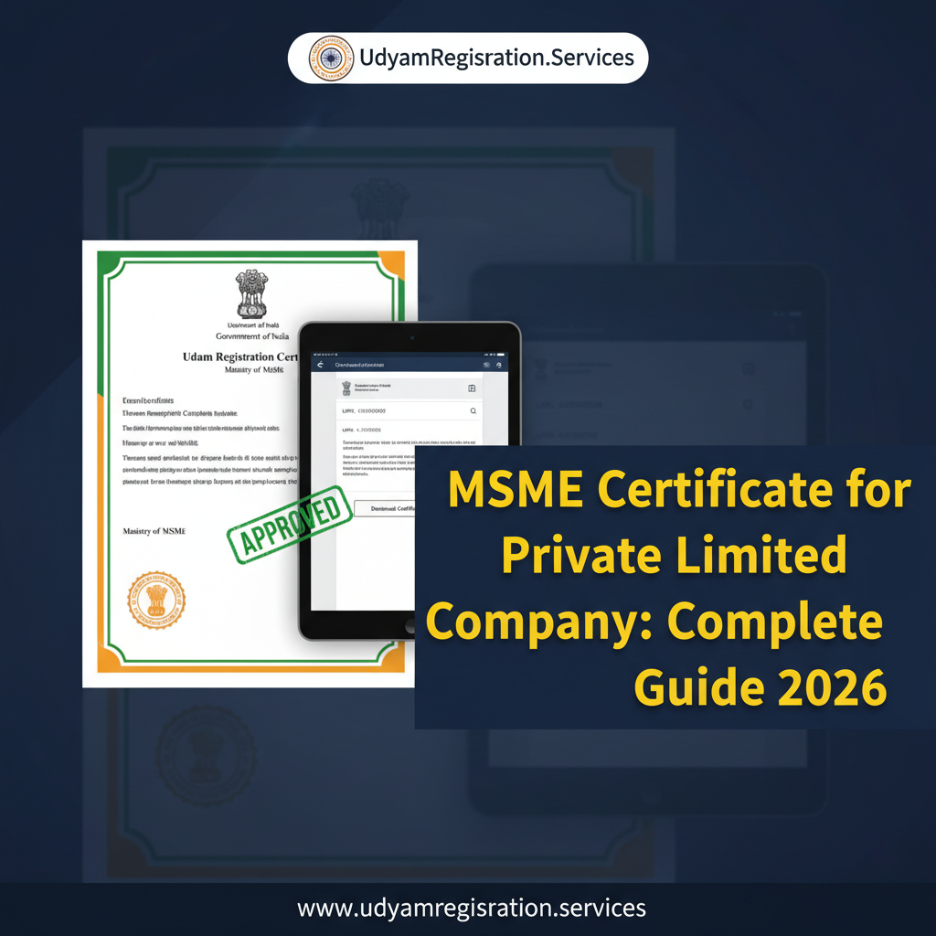 MSME Certificate For Private Limited Company: Complete Guide 2026