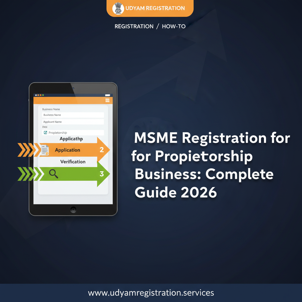 MSME Registration For Proprietorship Business: Complete Guide 2026