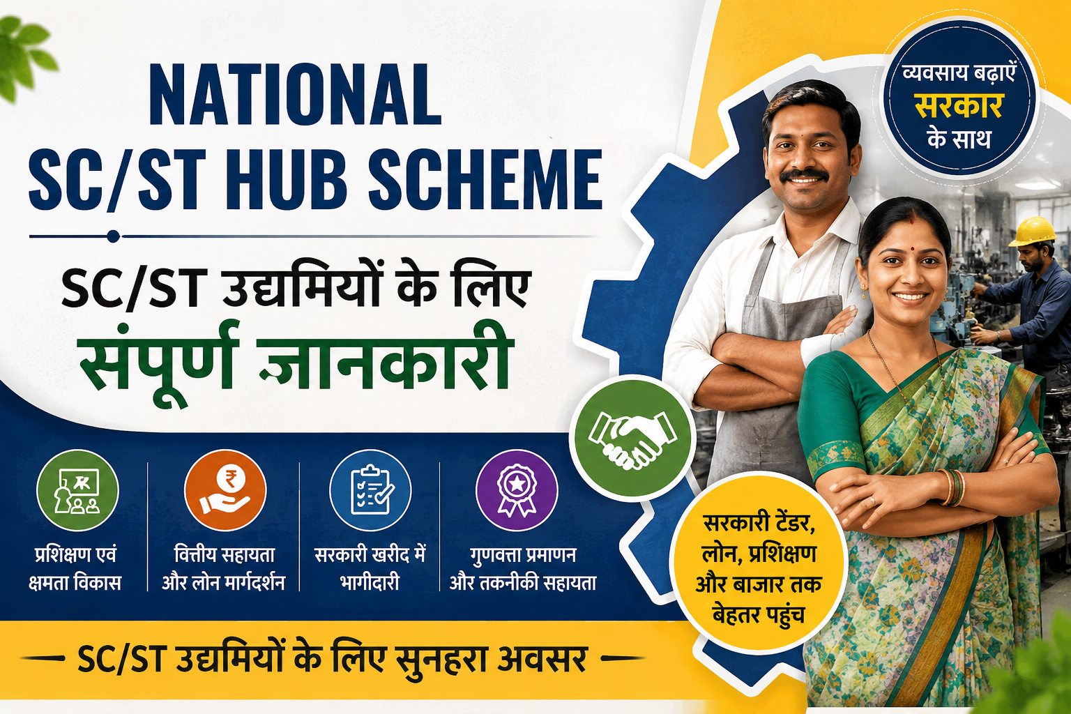 National SC/ST Hub Scheme | SC ST MSME Scheme | Eligibility & Benefits