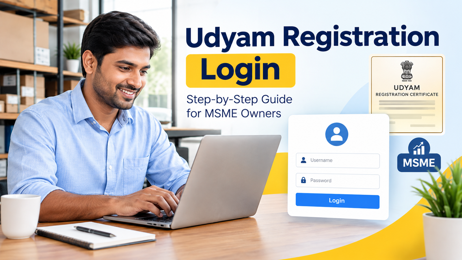 Udyam Registration Login | Udyam Portal Login and Udyam Certificate