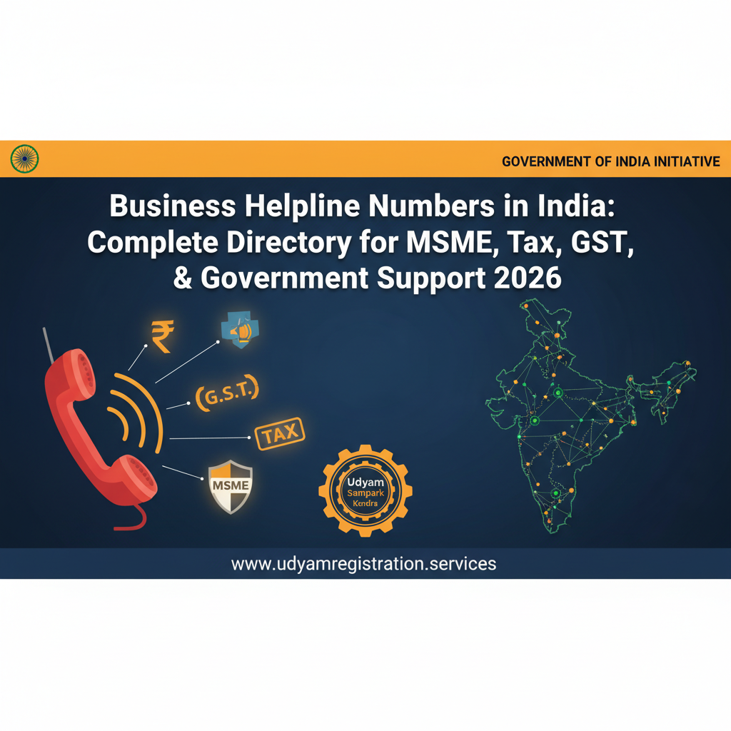 Business Helpline Numbers in India: Complete Directory for MSME, Tax, GST & Government Support 2026