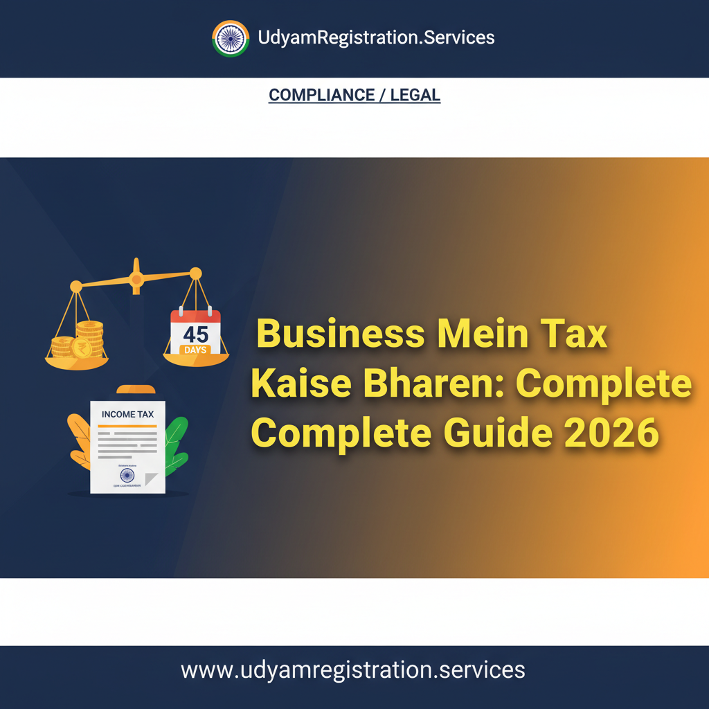 Business Mein Tax Kaise Bharen: Complete Guide 2026