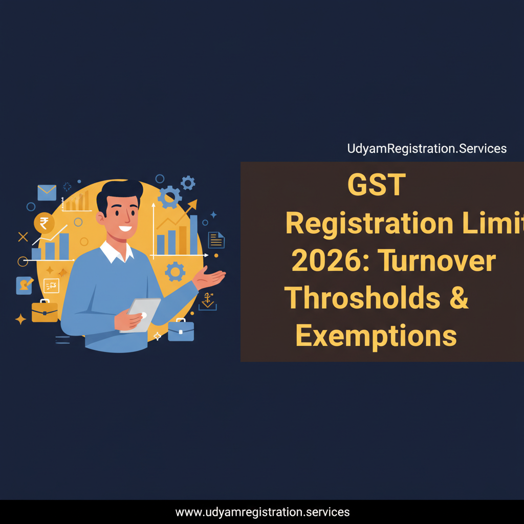 GST Registration Limit 2026: Turnover Thresholds & Exemptions