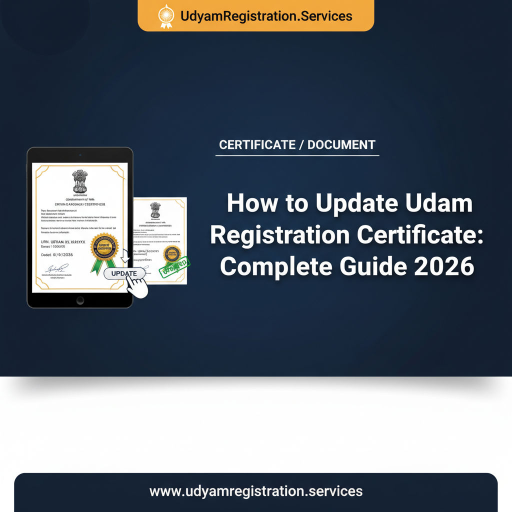 How to Update Udyam Registration Certificate: Complete Guide 2026