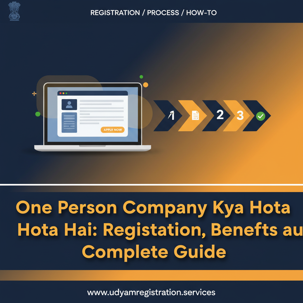 One Person Company Kya Hota Hai: Registration, Benefits aur Complete Guide