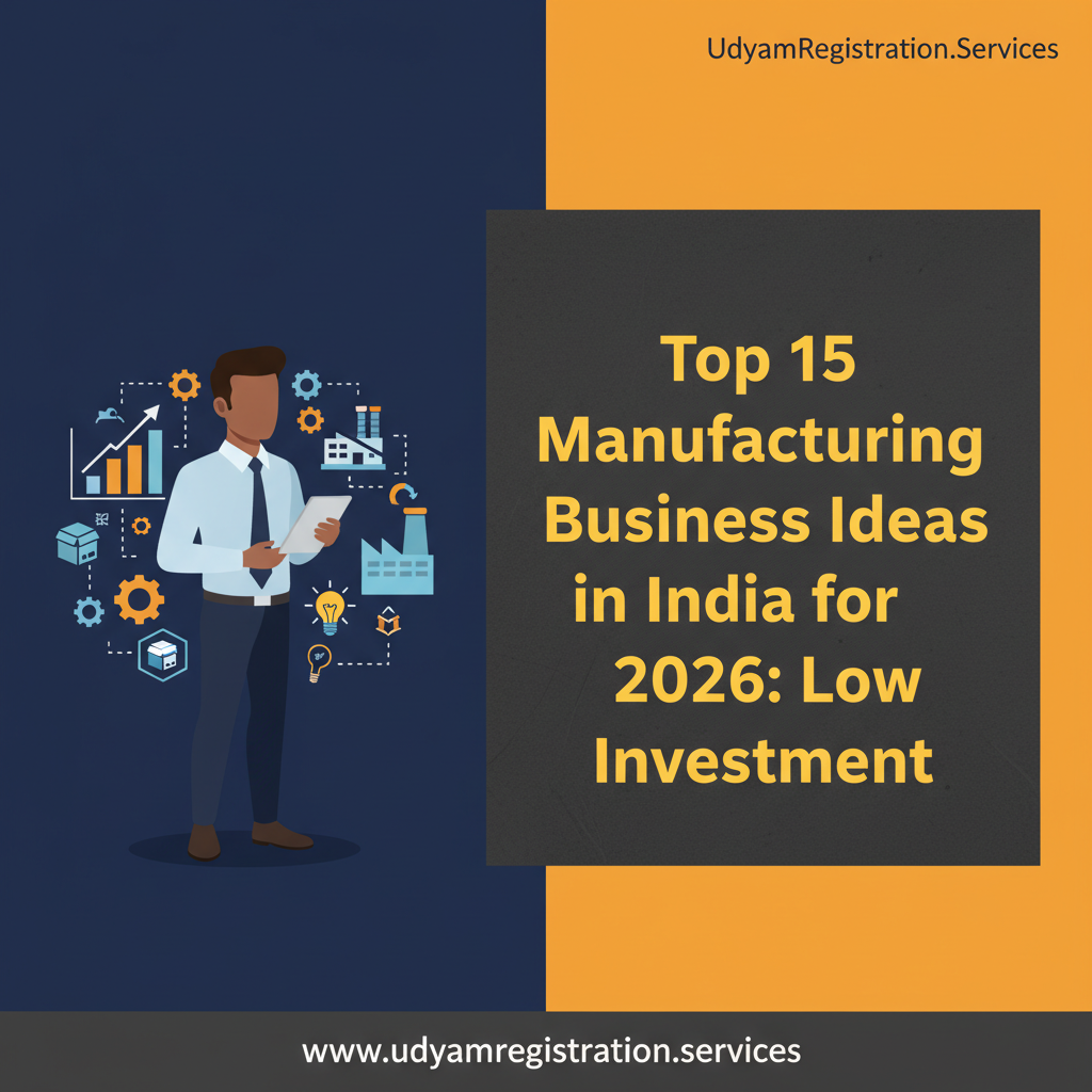 Top 15 Manufacturing Business Ideas in India for 2026: Low Investment
